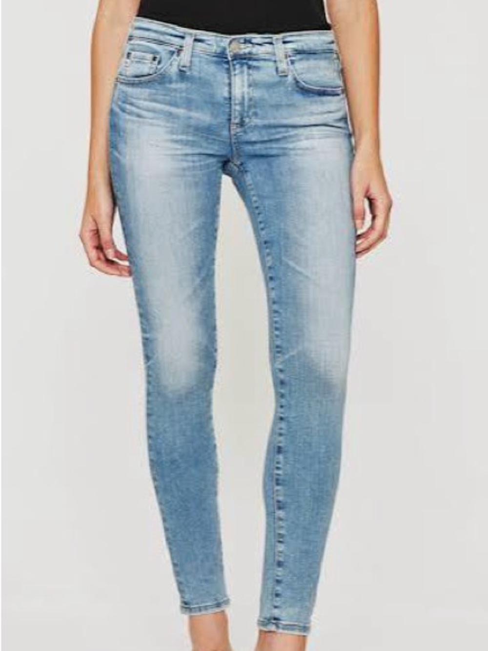 AG the legging ankle jeans in light wash